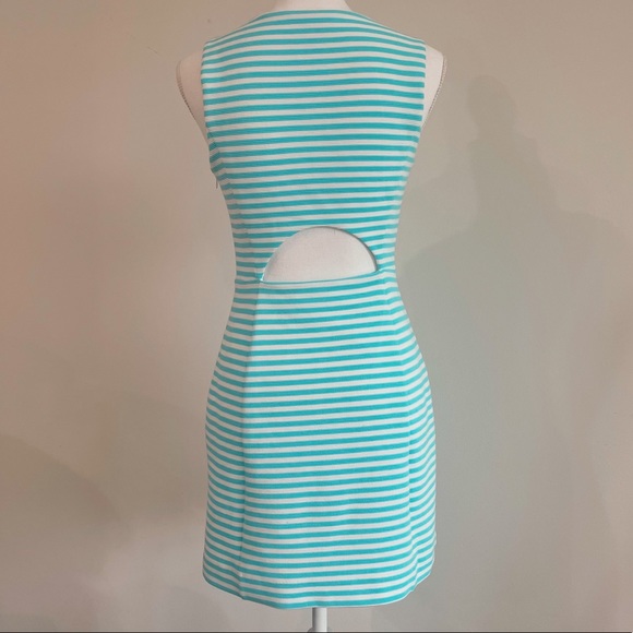 Lilly Pulitzer White and Blue Striped Dresd - Picture 2 of 7
